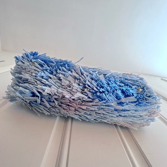 Prada: Raffia Straw Blue Bag *RARE* - Picture 11 of 17